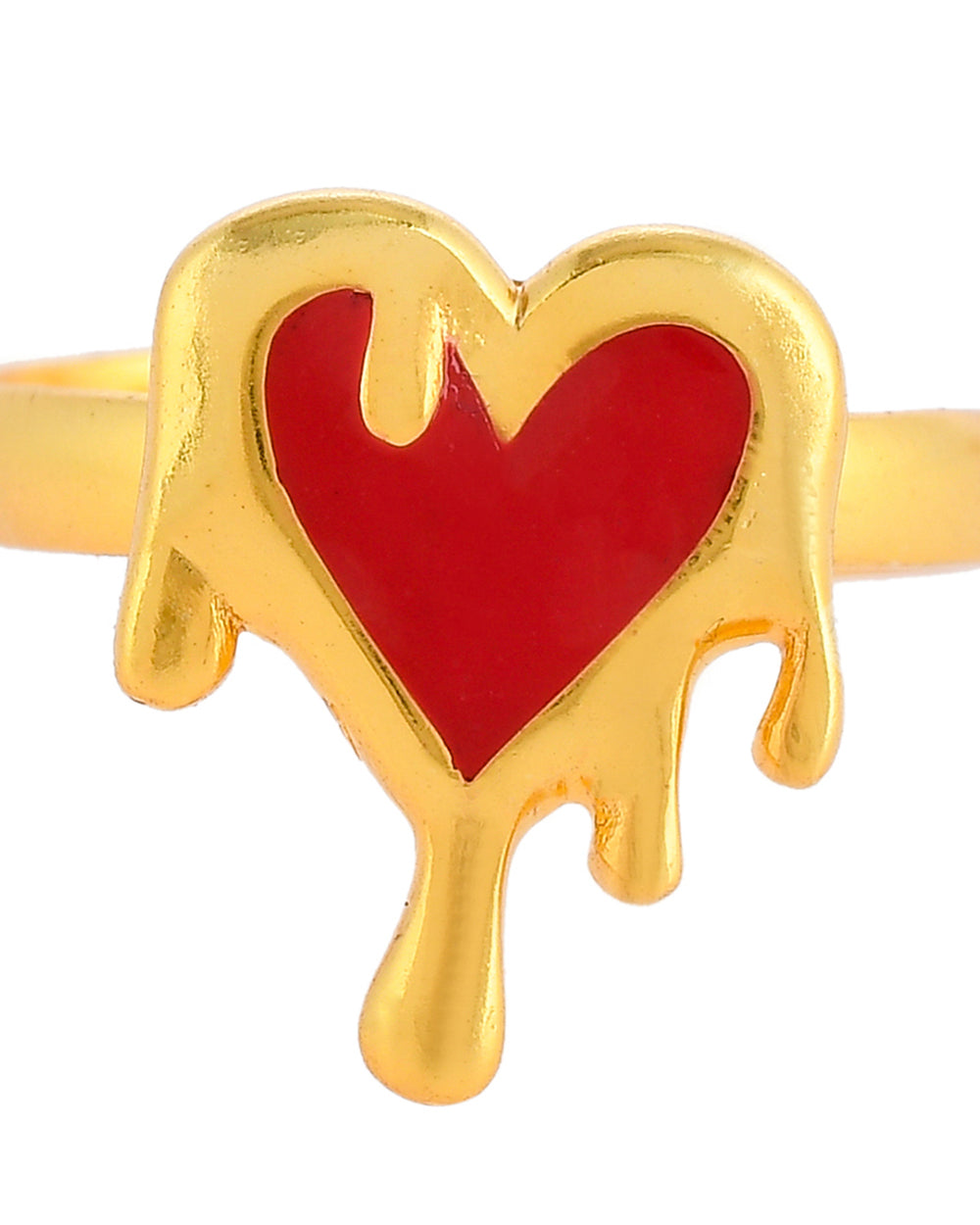 Women's Melting Heart Ring - Voylla
