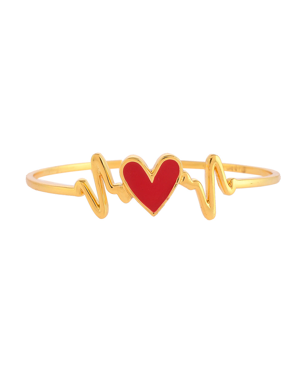 Women's Heartbeats Cuff Bracelet - Voylla