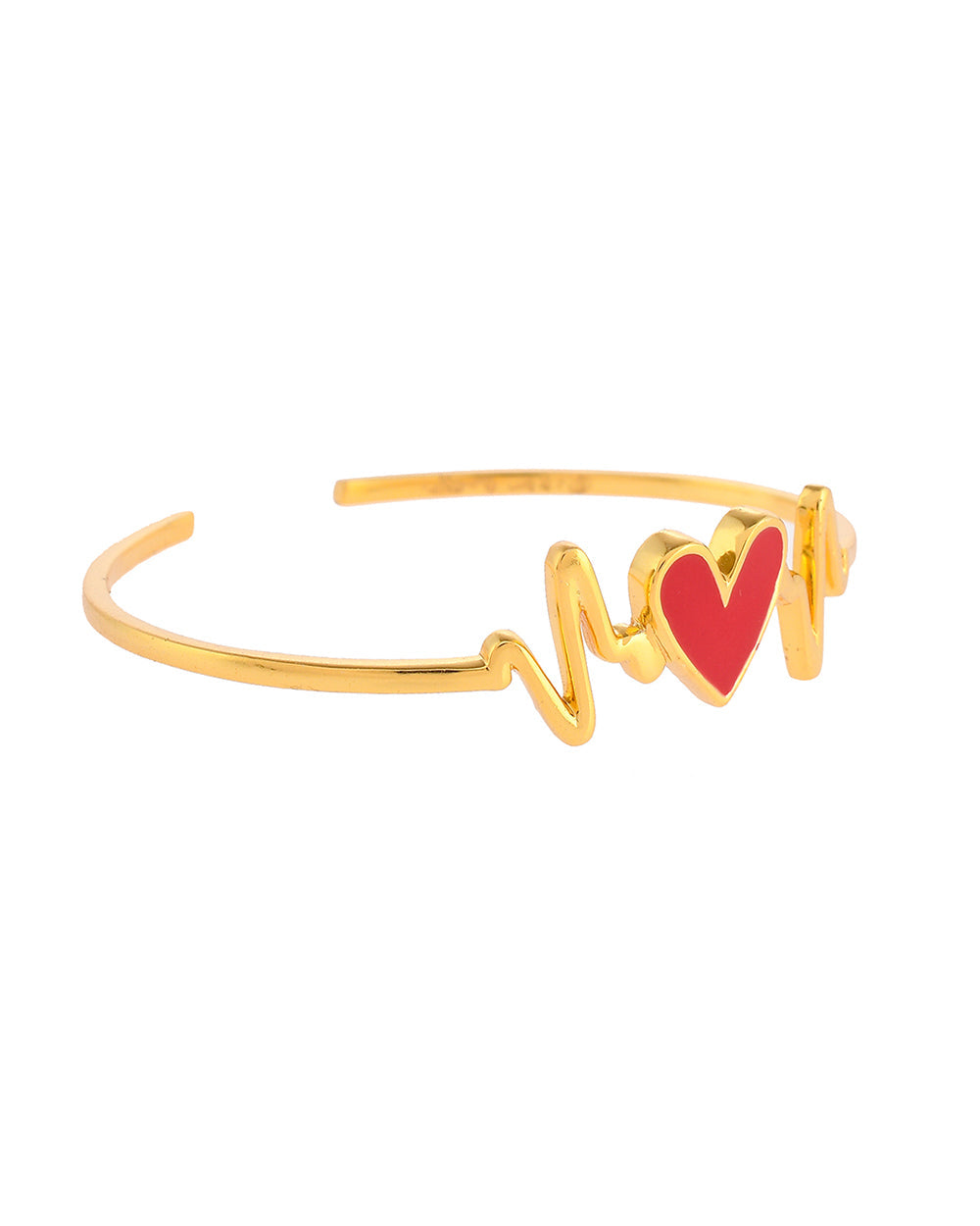 Women's Heartbeats Cuff Bracelet - Voylla