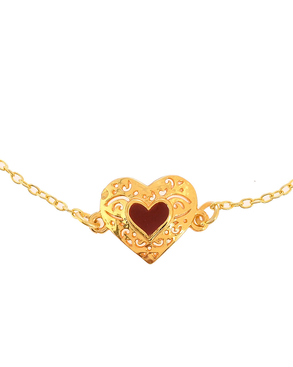 Women's Cutwork Hearts Bracelet - Voylla