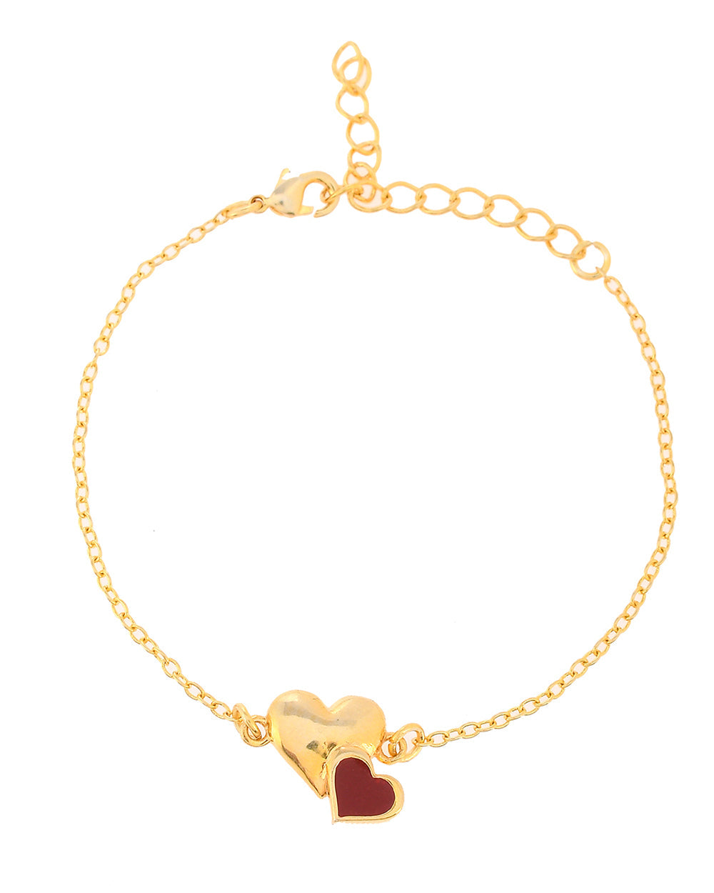 Women's Bonded Hearts Bracelet - Voylla