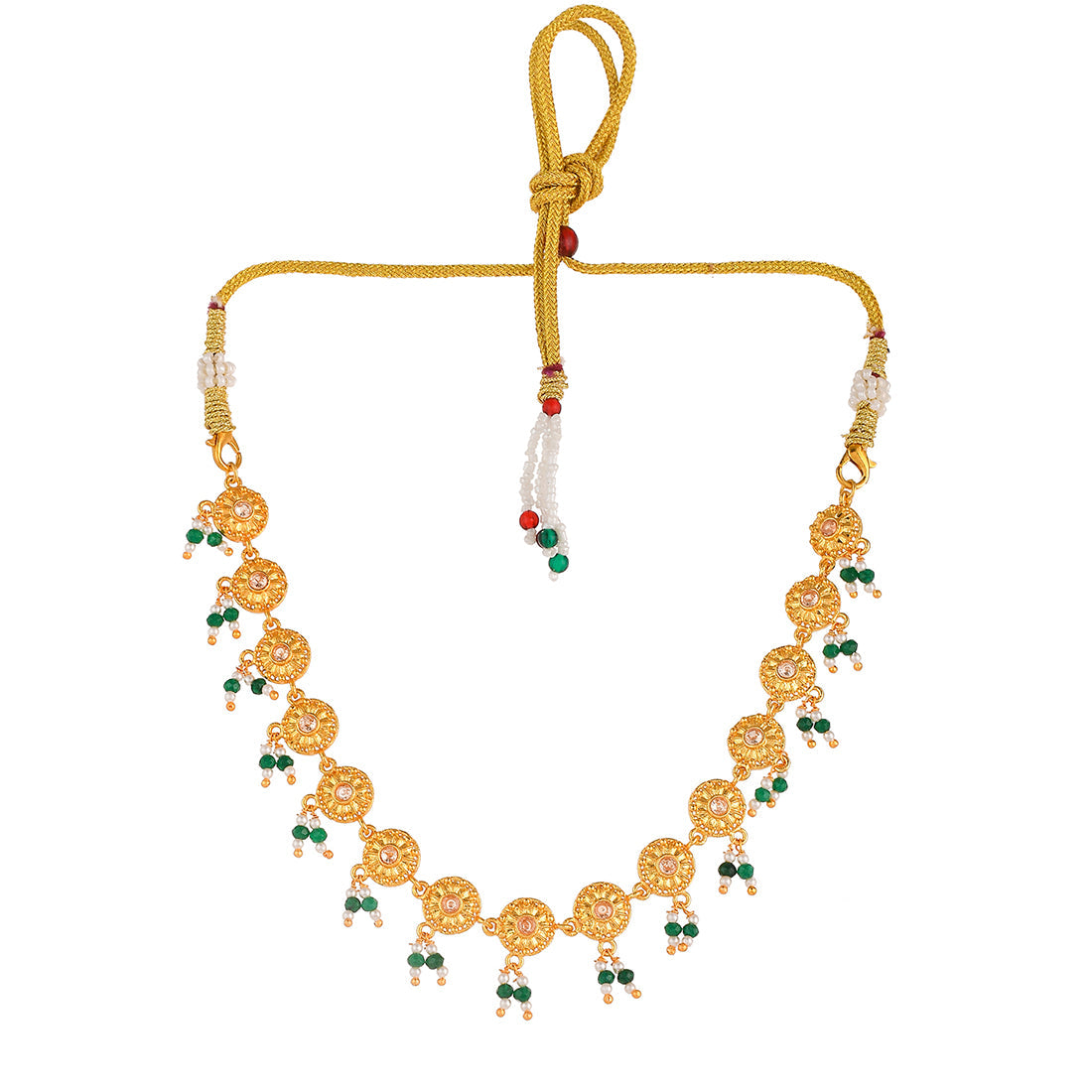 Women's Abharan Gold Plated Lightly Embellished Necklace - Voylla