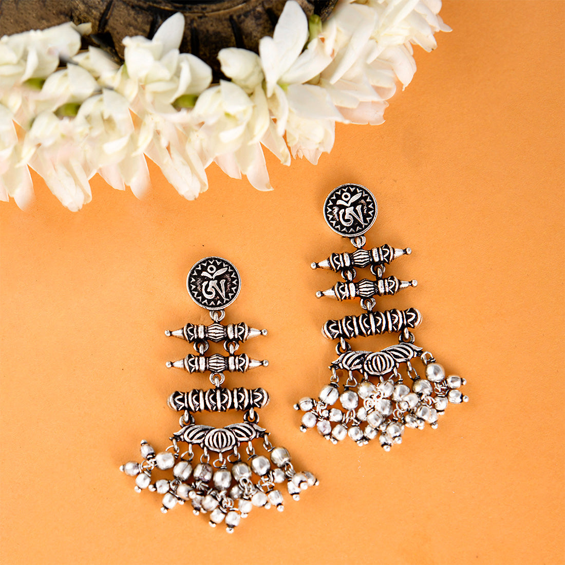 Women's Bodhi Tashi Earrings - Voylla