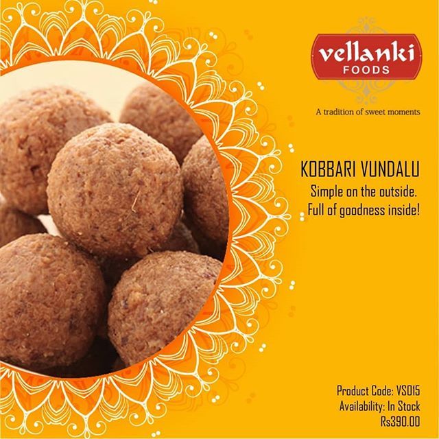 Vellanki Foods - Coconut Laddu / Kobbari Vundalu