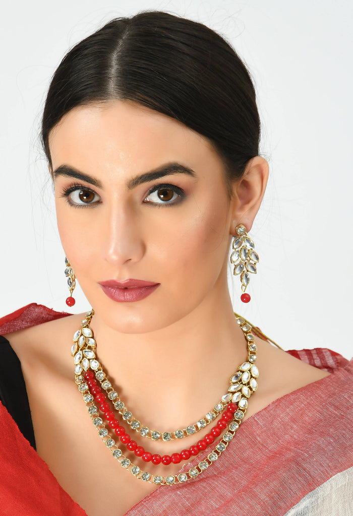 Johar Kamal Latest Design Pearls & Stone work Mangalsutra Nec