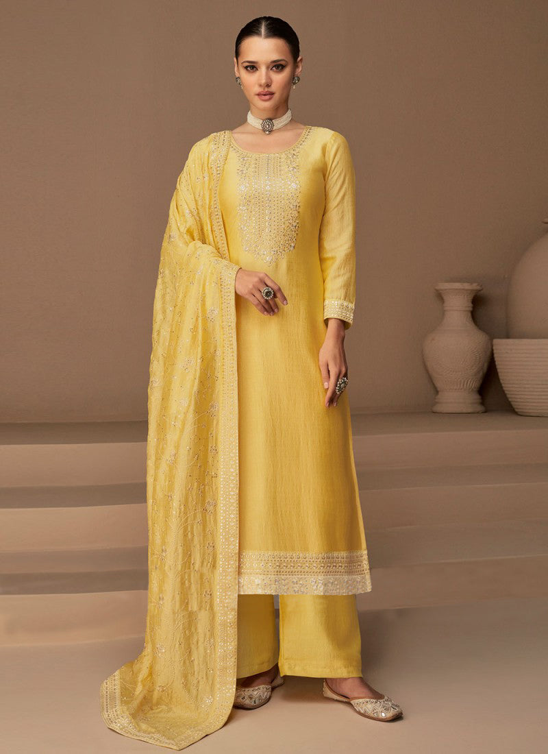 Women's Yellow Embroidery Viscose Kurti Collection - Dwija Fashion