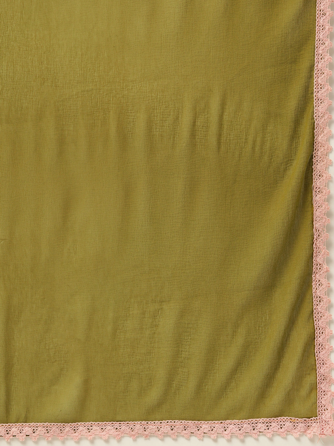 Women's Mehndi Color Rayon Blend Printed Kurta Palazzo With Dupatta - VAABA