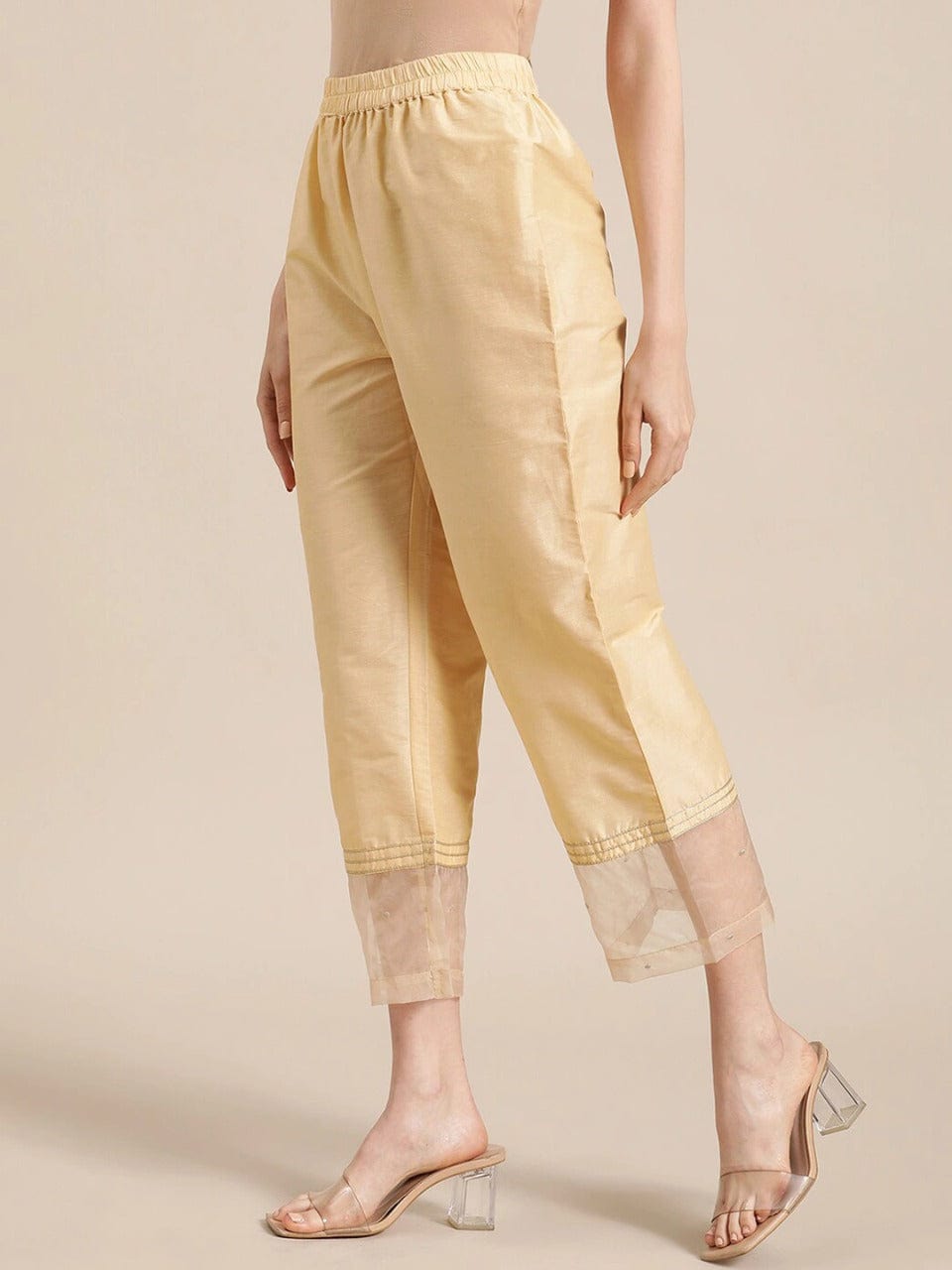 Women's Gold Regular Trousers - Varanga