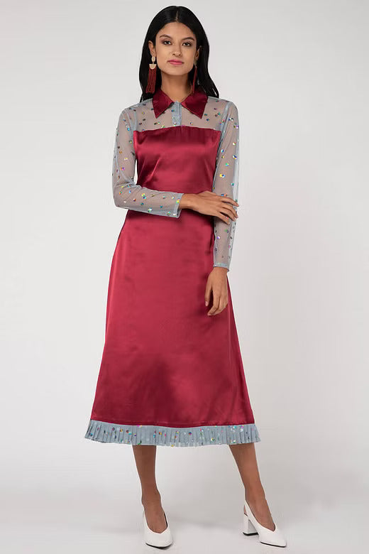 Women's Satin Bling Dress