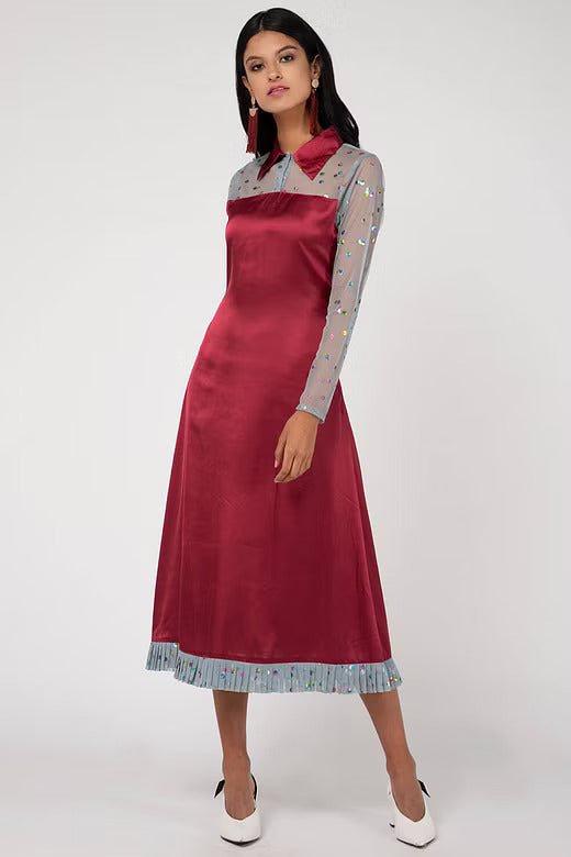 Women's Satin Bling Dress