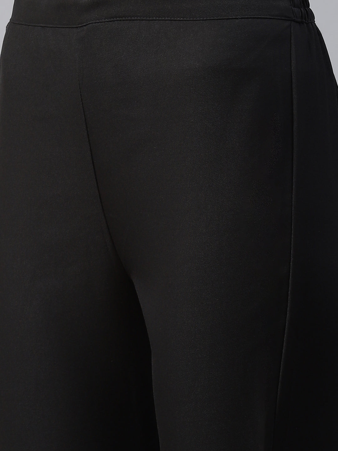Women's Black Digital Printed Kurta And Pants by Ziyaa- (2pcs set)