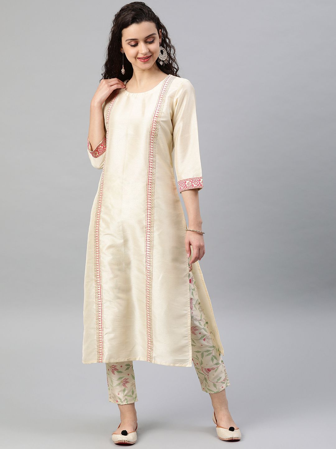 Buy online Cream Cotton Straight Kurta from Kurta Kurtis for Women by Haute  & Humble for ₹789 at 71% off | 2024 Limeroad.com