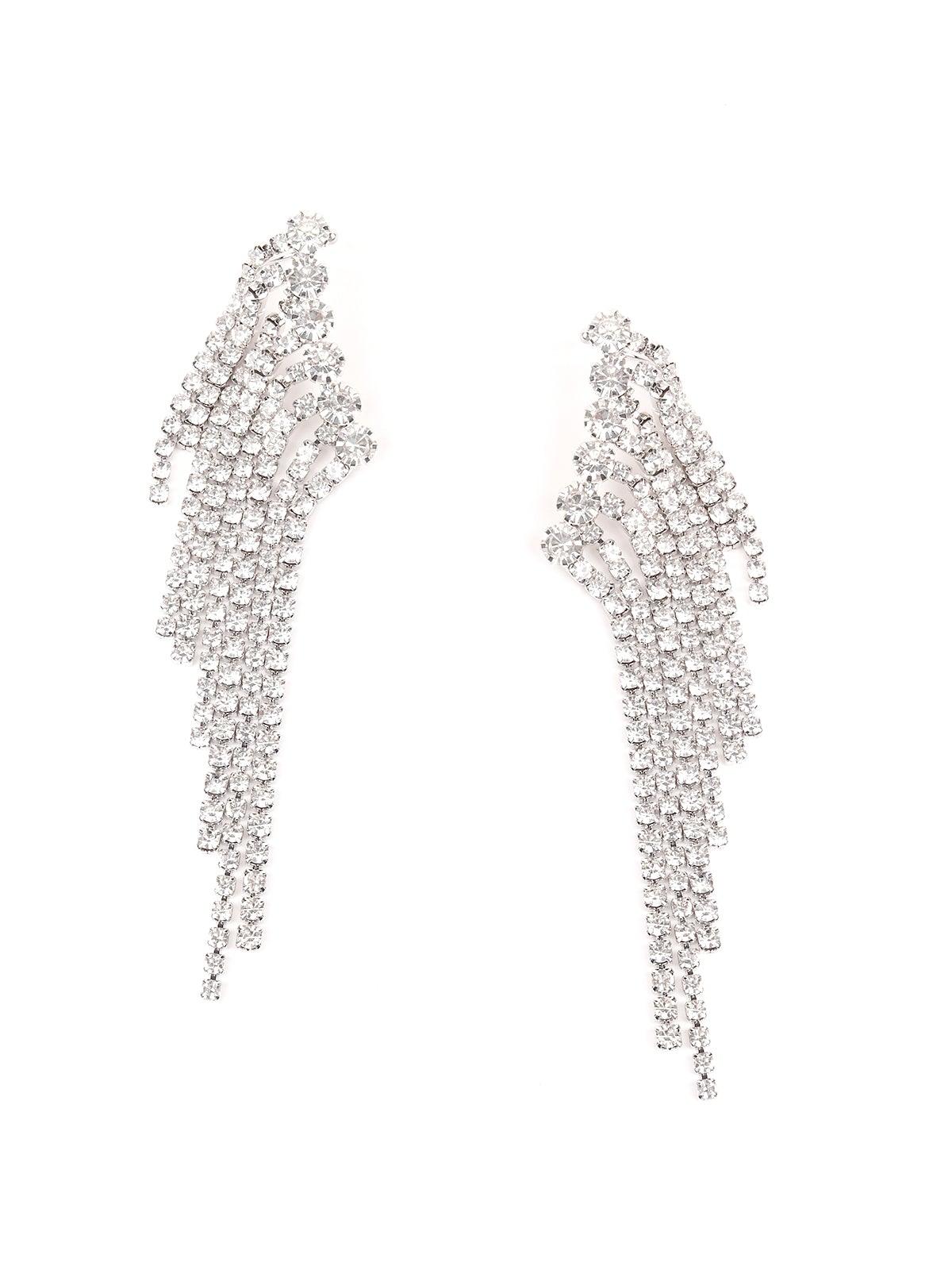 Women's Amazing Crystal Studded Statement Earrings - Odette