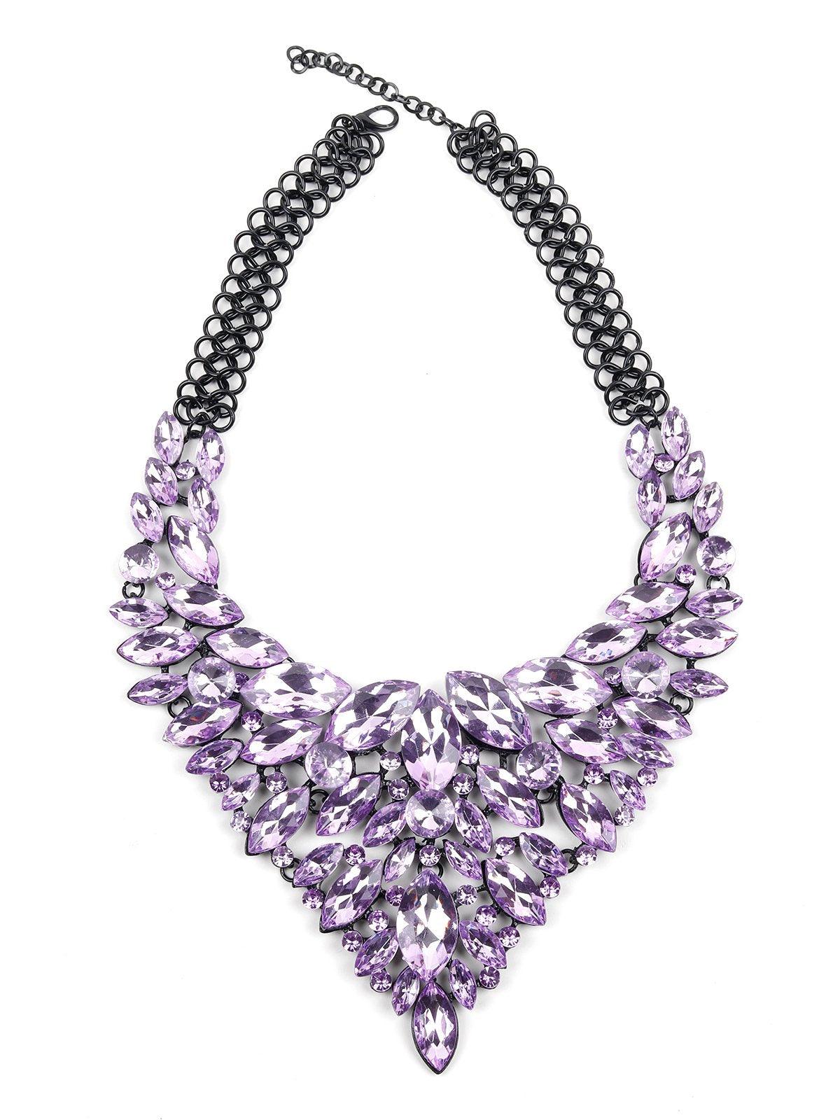 Women's Amethyst Crystal Beautiful Necklace - Odette