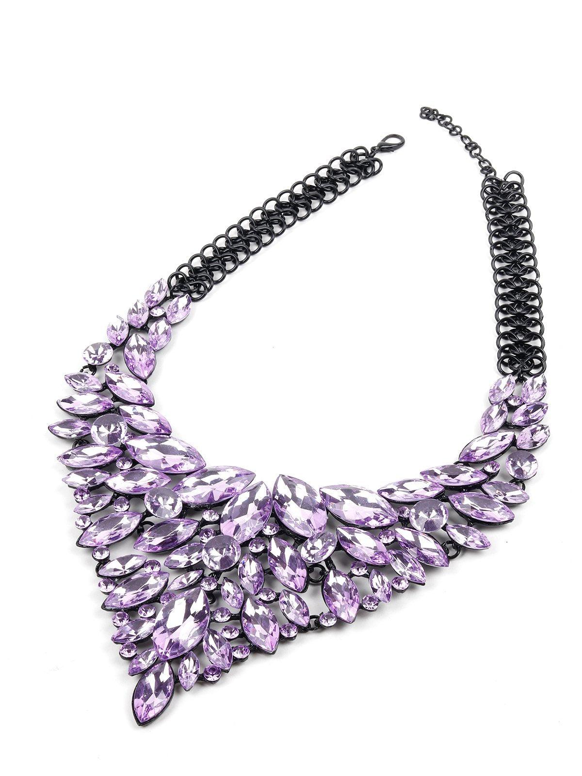 Women's Amethyst Crystal Beautiful Necklace - Odette