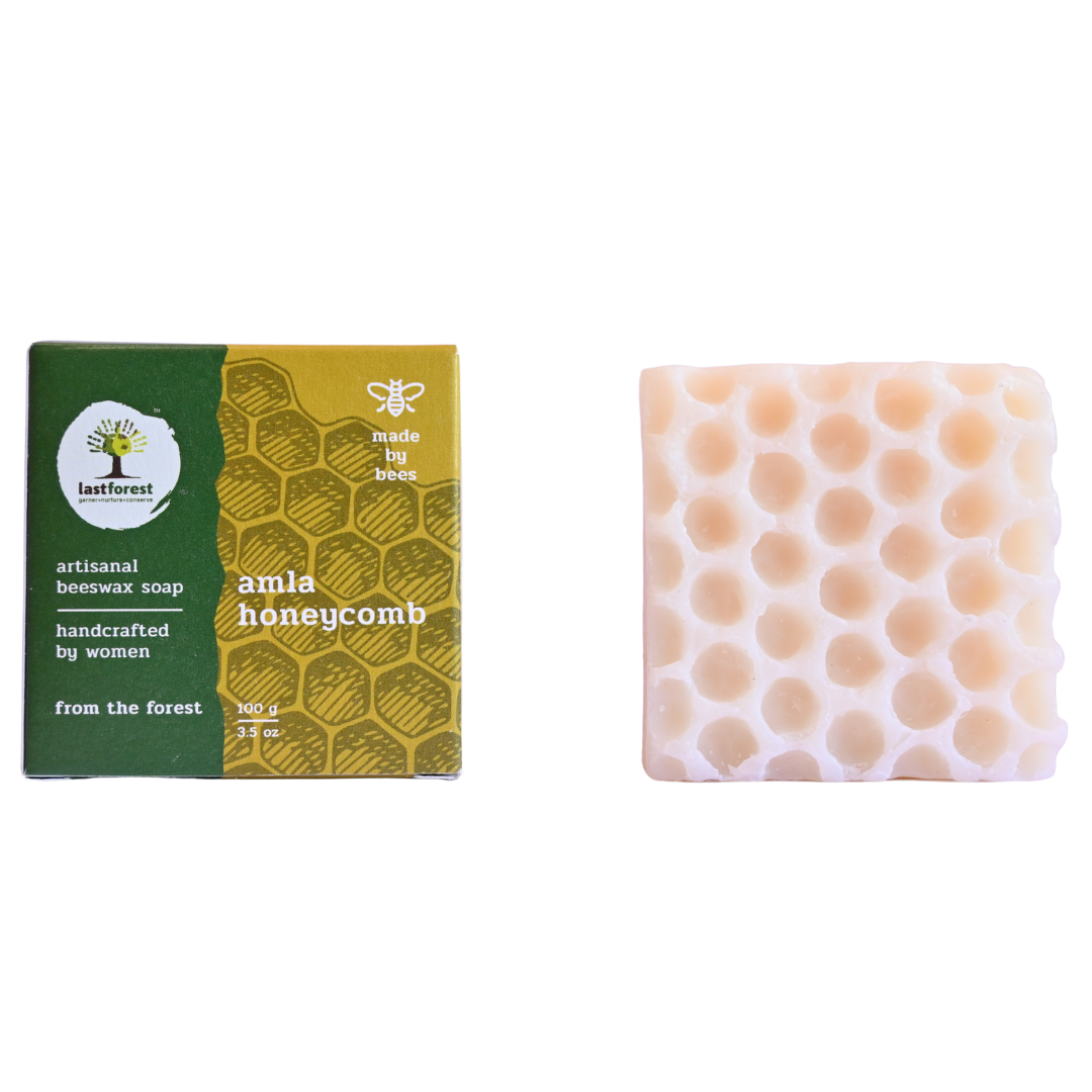 Artisanal Handmade 'Honeycomb' Beeswax Soap – Amla - Last Forest