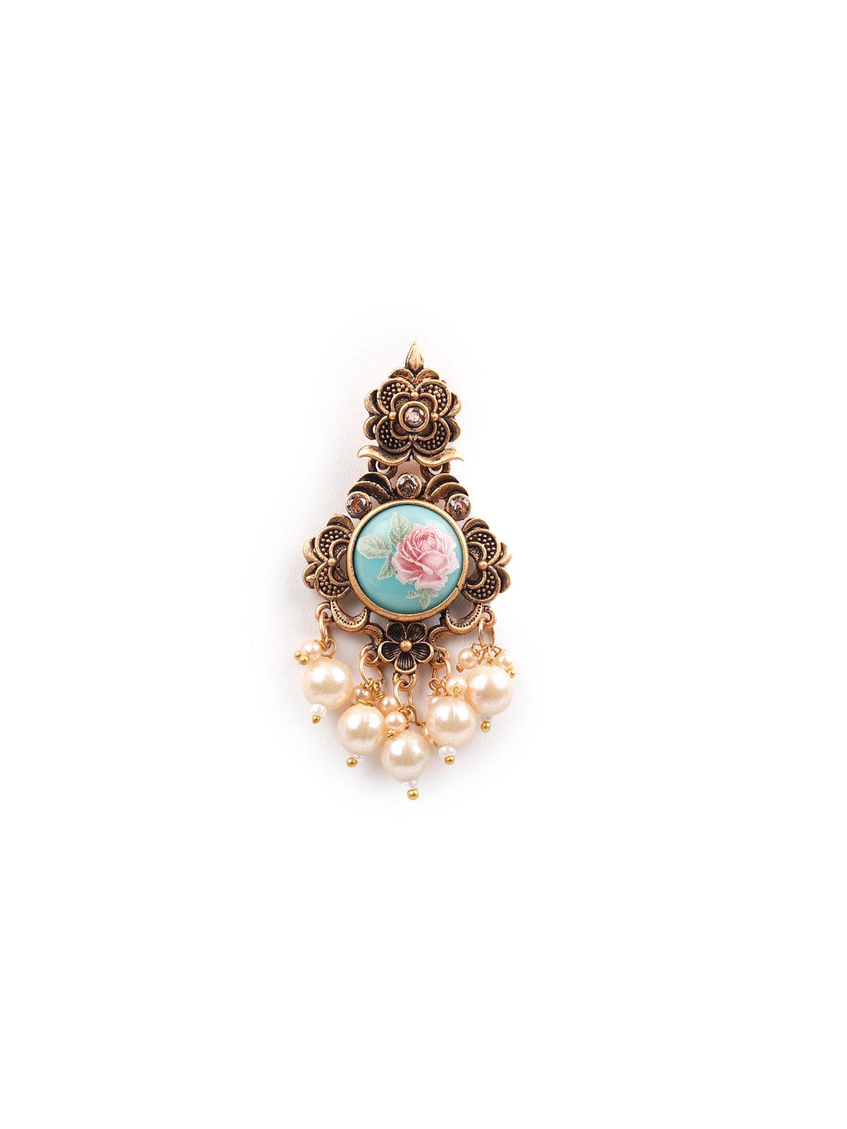 Women's Antique Pearl Drop Earrings - Odette