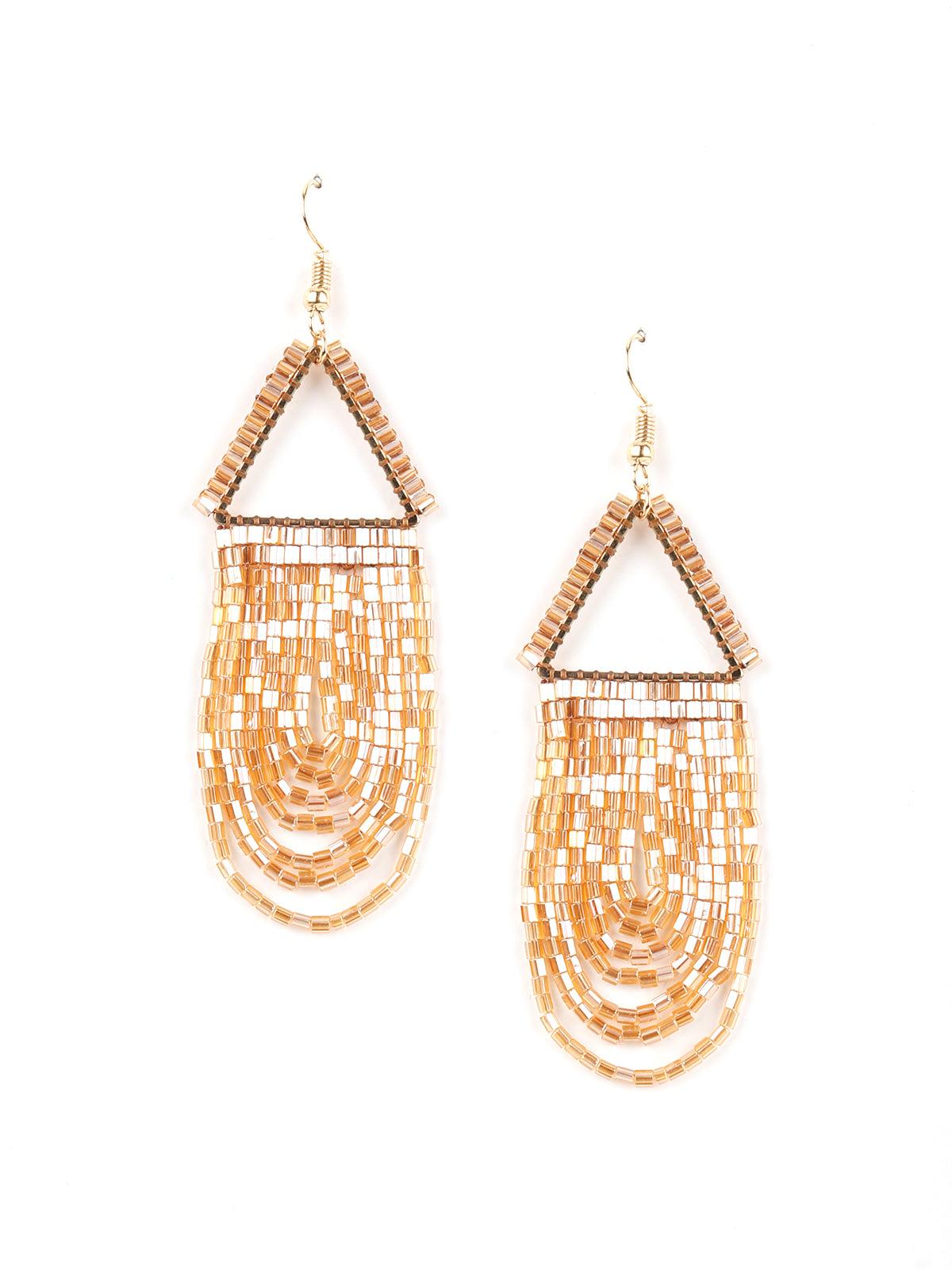 Women's Aria Golden Dangle Earrings - Odette
