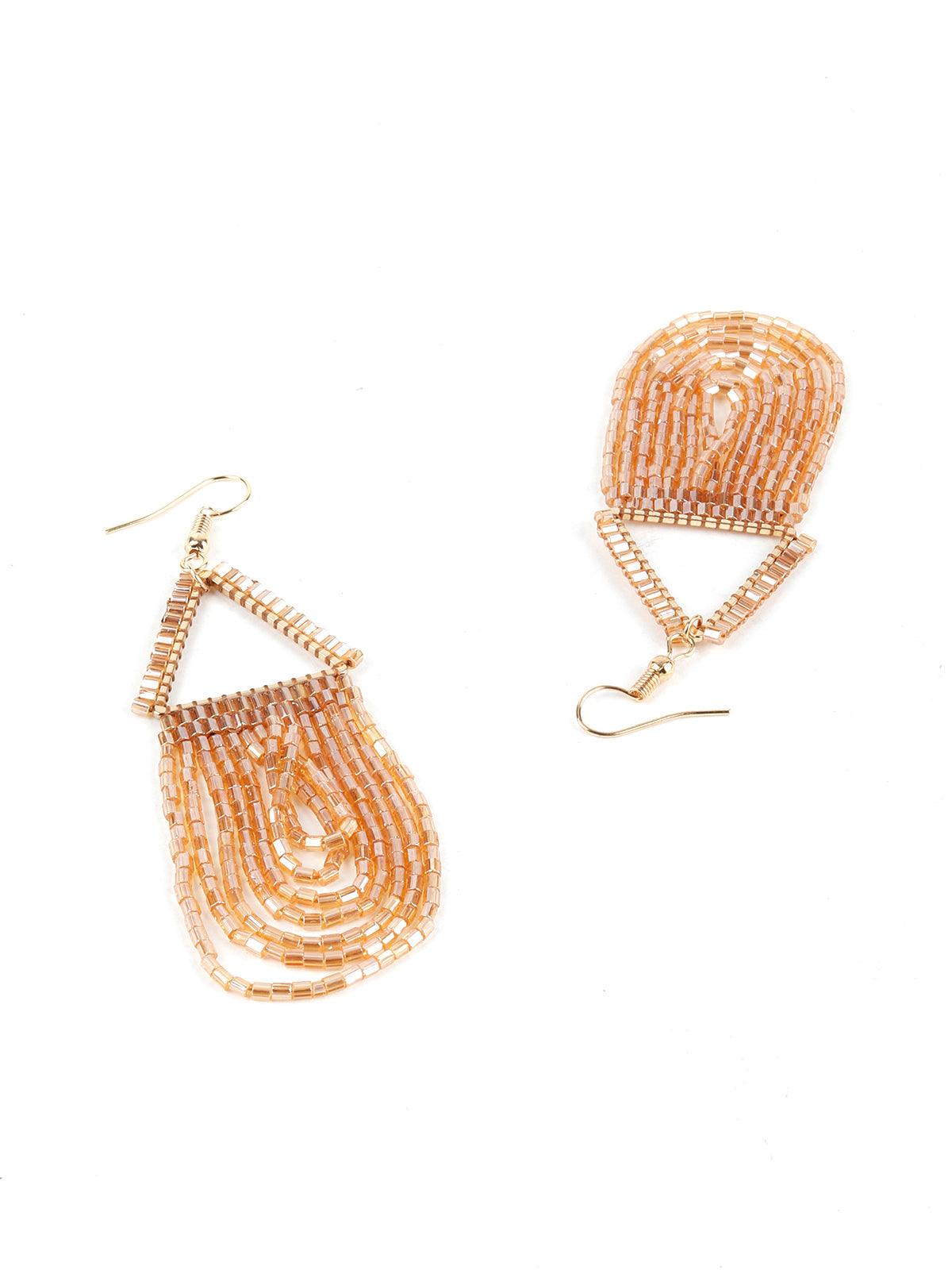 Women's Aria Golden Dangle Earrings - Odette