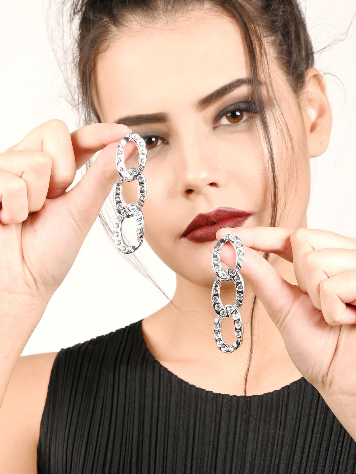 Women's Arinya Metallic Dangle Earrings - Odette