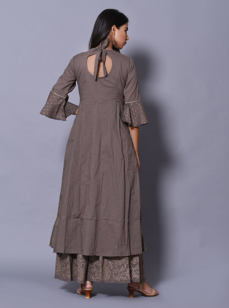 Women's Anarkali Kurta With Palazzo (2Pc Set)