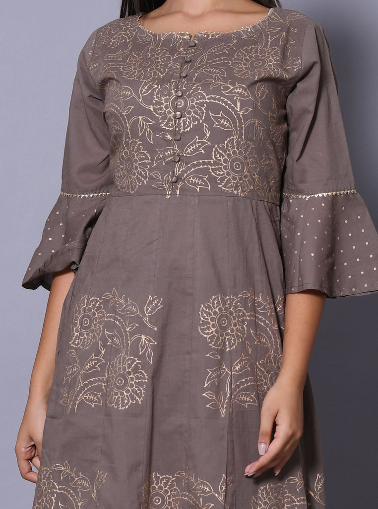 Women's Anarkali Kurta With Palazzo (2Pc Set)