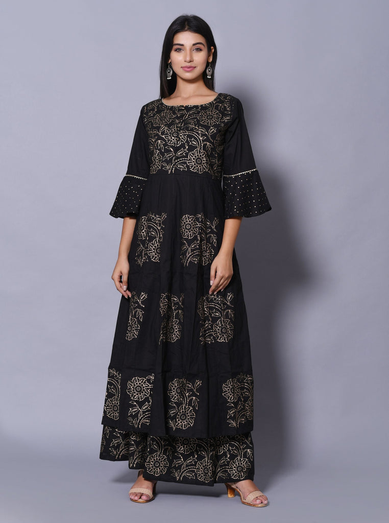 Women's Anarkali Kurta Palazzo Set (2Pc Set)