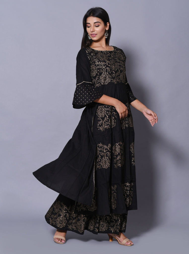 Women's Anarkali Kurta Palazzo Set (2Pc Set)
