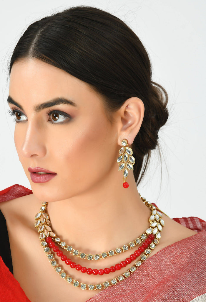 Johar Kamal Latest Design Pearls & Stone work Mangalsutra Nec