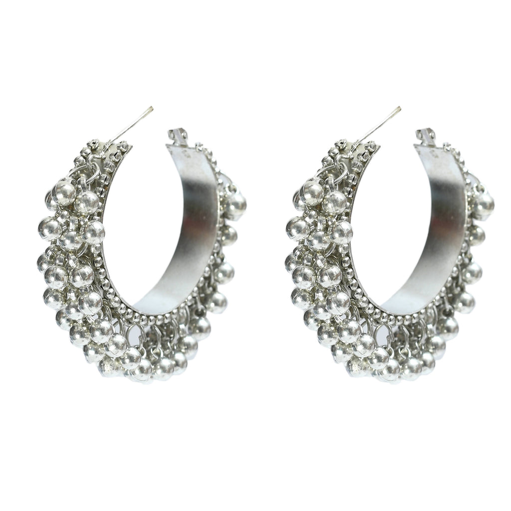 Kamal Johar German Silver Radha-Kishan Necklace with Ear