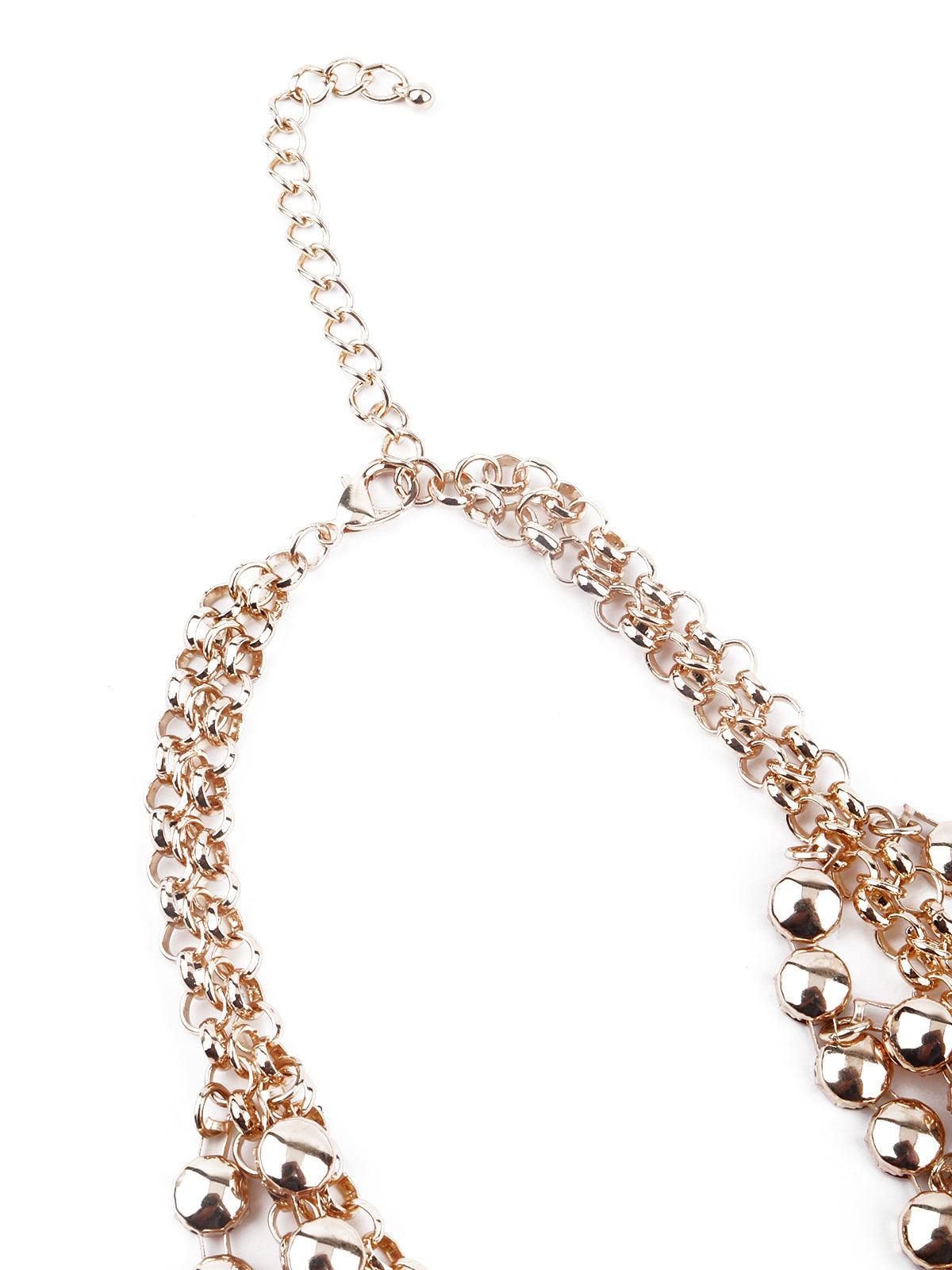Women's Beautiful Gold Tassel Drop Boho Style Necklace For Women - Odette