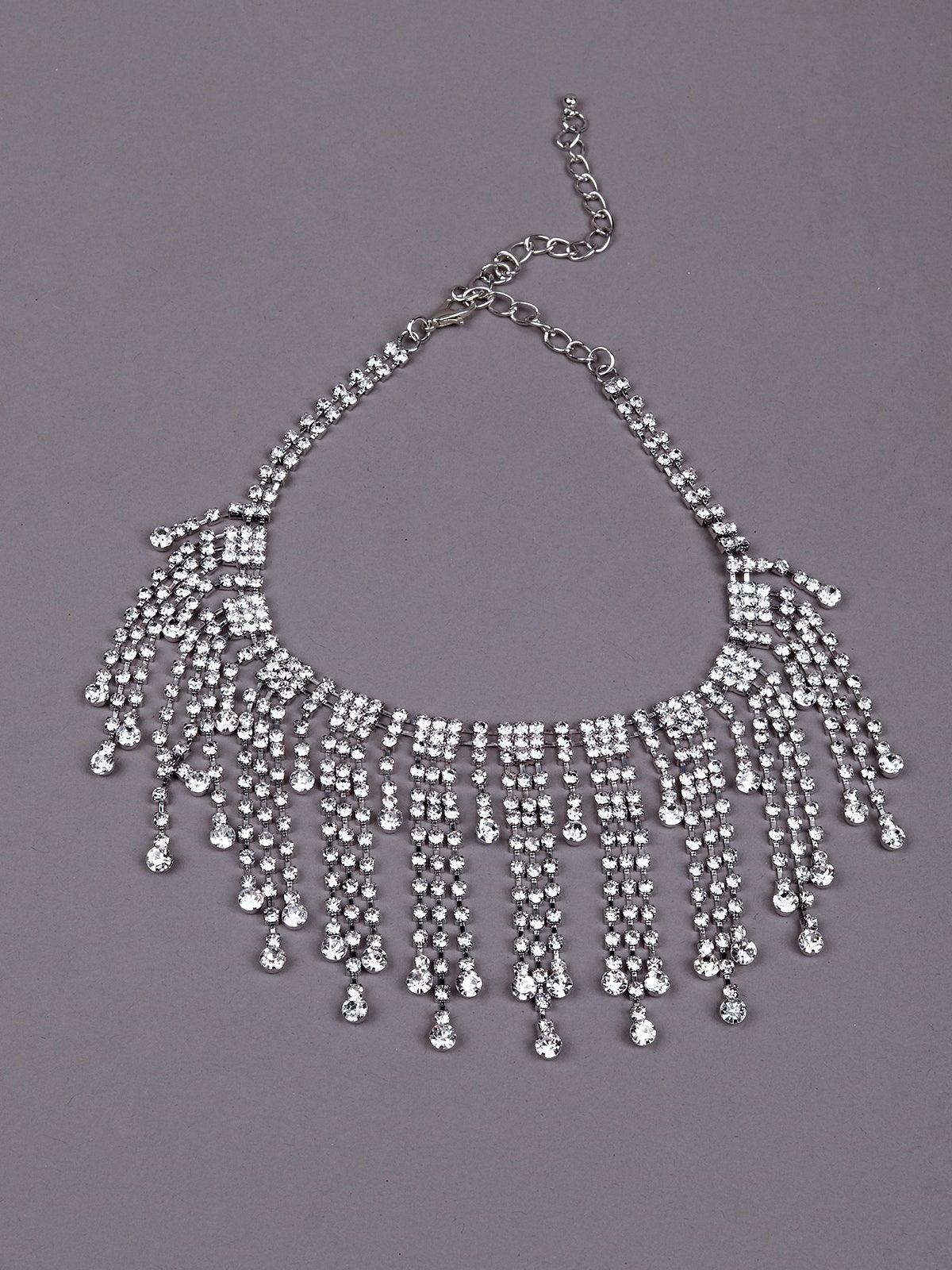 Women's Beautiful Tassel Studded Necklace - Odette