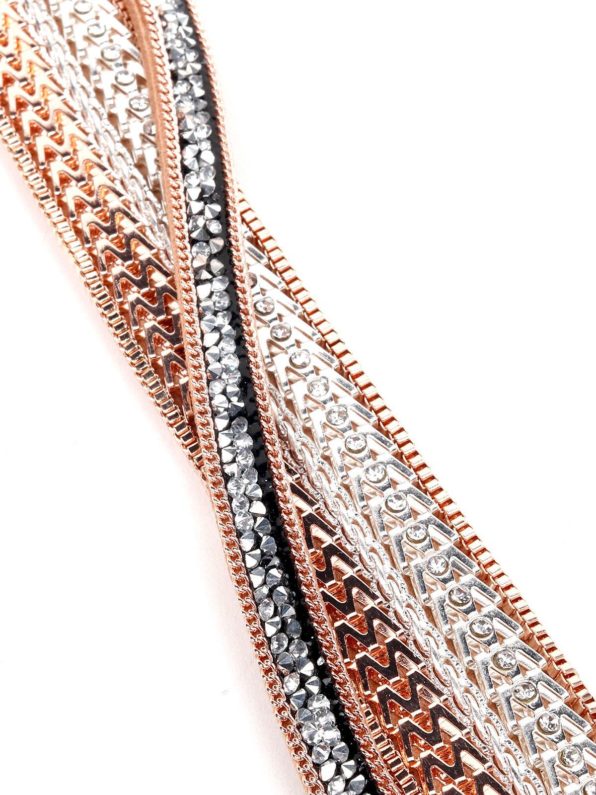 Women's Beautifully Embellished Criss-Cross Bracelet - Odette
