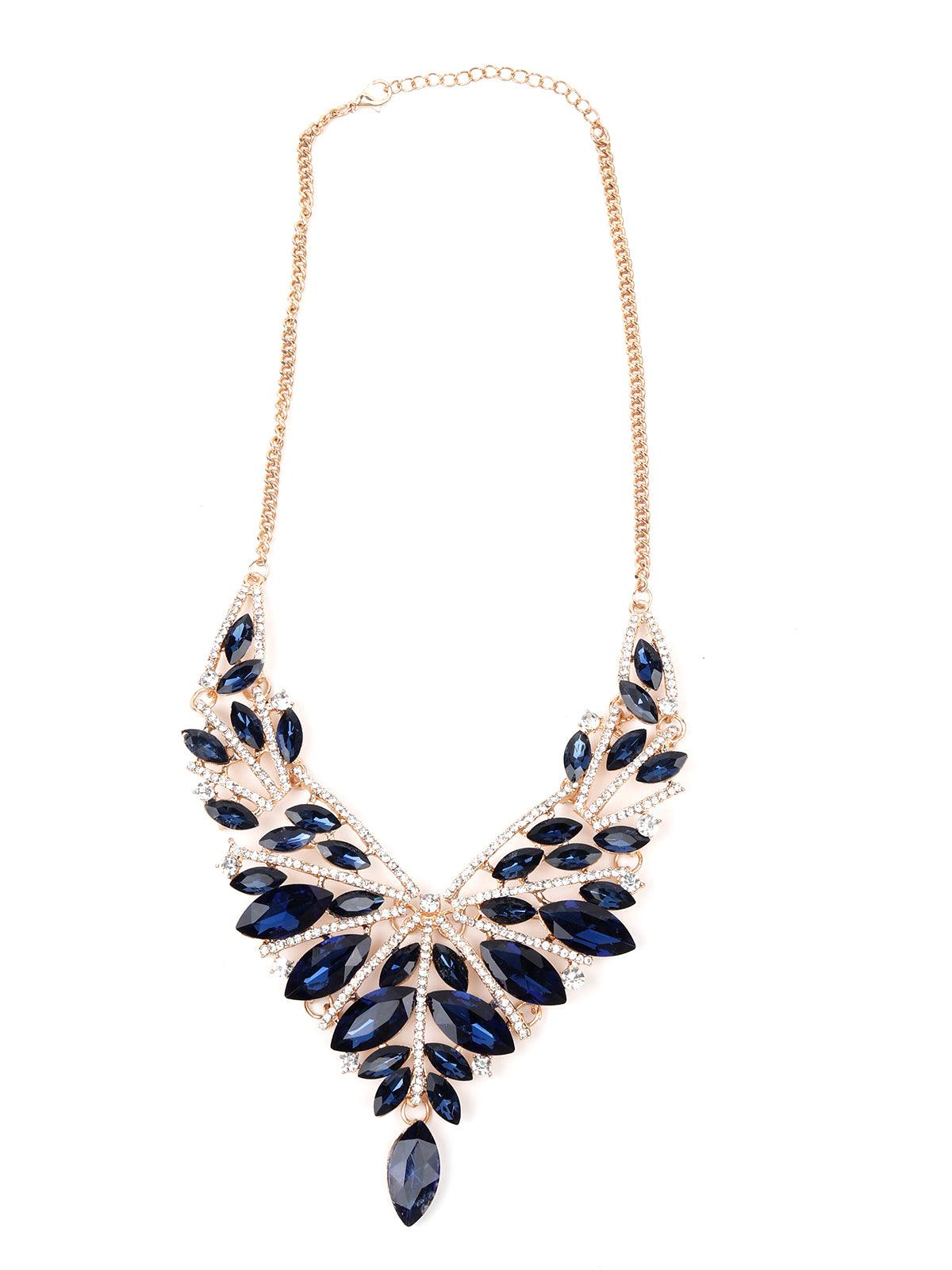 Women's Blue Stone Elegant Necklace - Odette