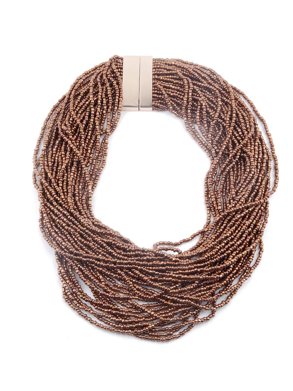 Women's Boho Brown Styled Layered Necklace For Women - Odette
