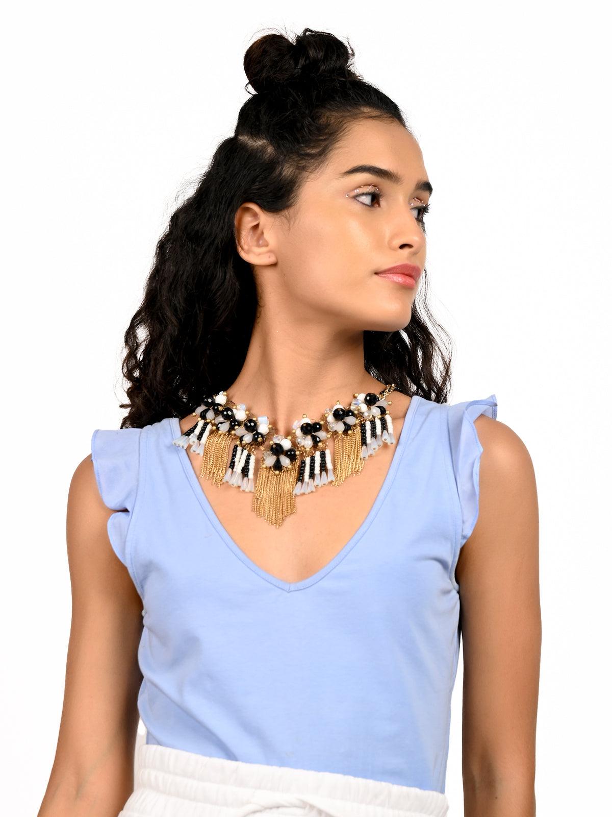 Women's Boho Multicoloured Gorgeous Designer Necklace - Odette