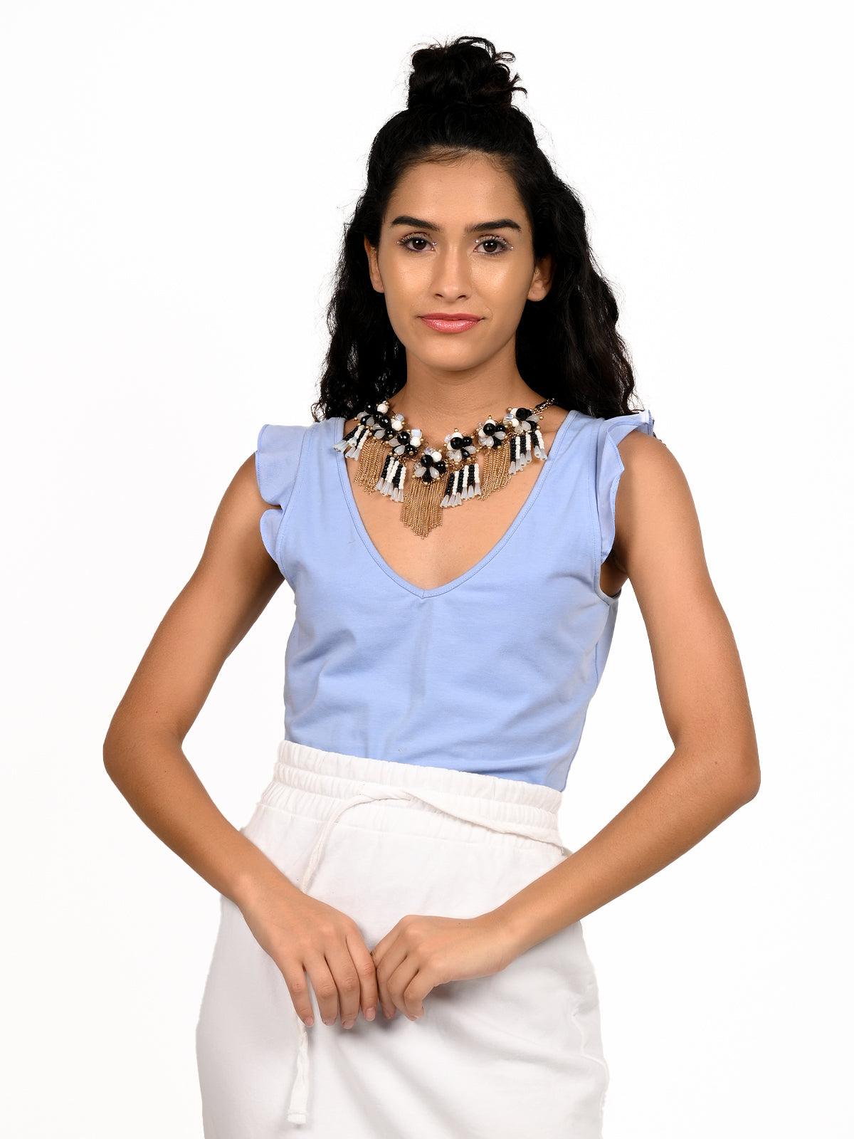 Women's Boho Multicoloured Gorgeous Designer Necklace - Odette