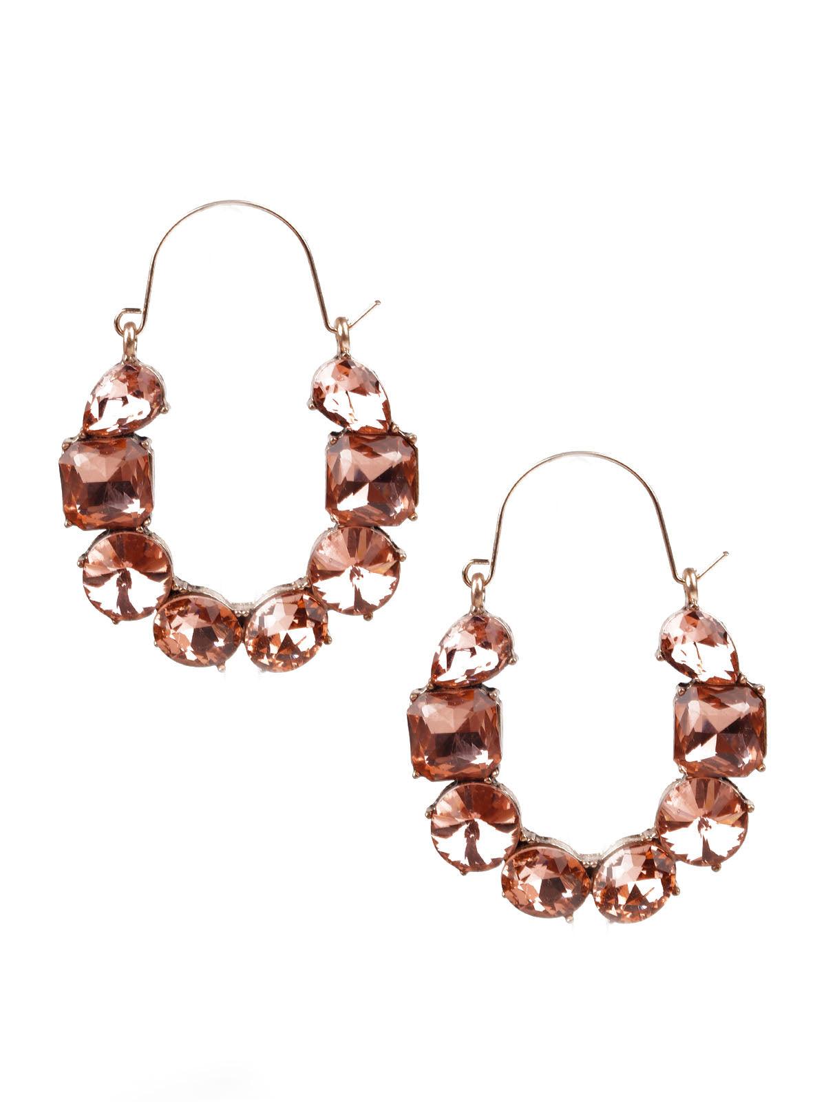 Women's Brown Hoop Earring - Odette