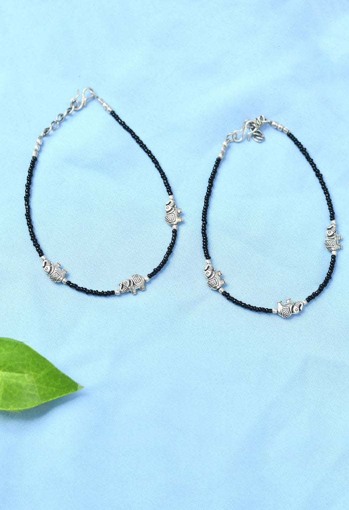 Johar Kamal Trendy Black Nazariya Ankle