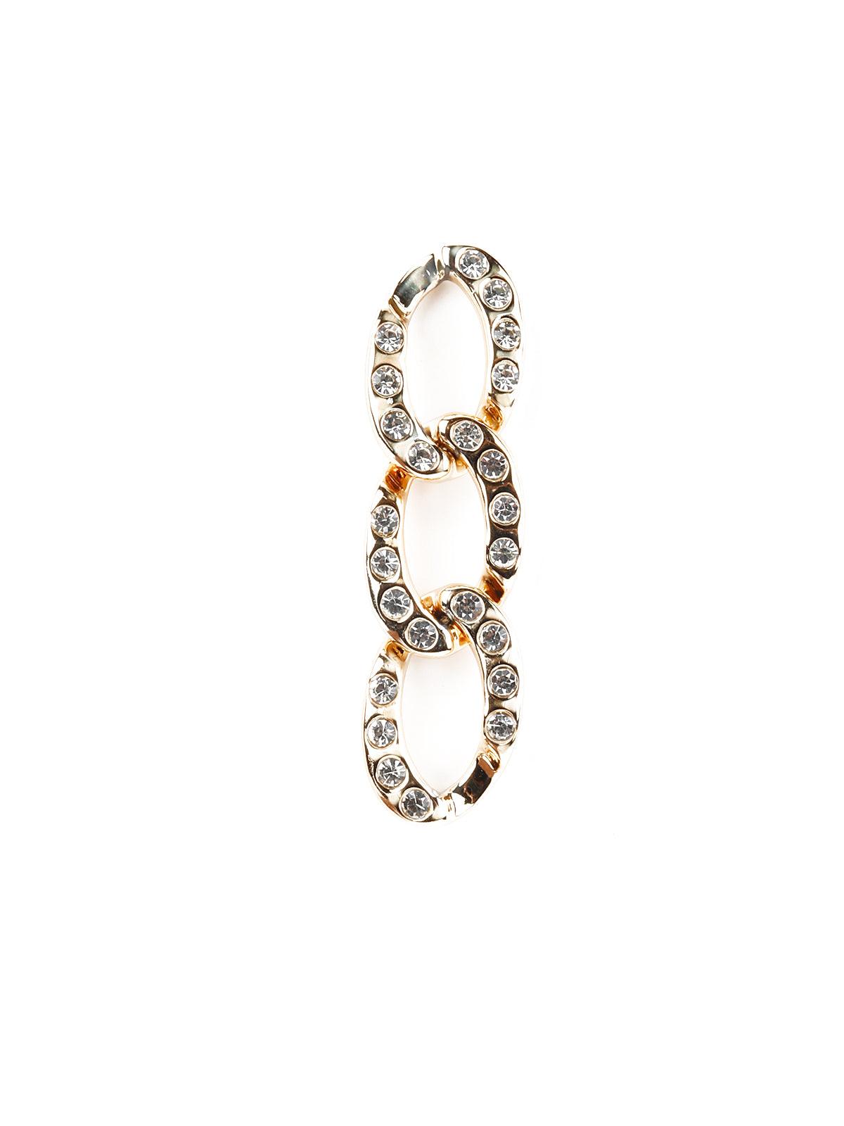 Women's Callidora Golden Metallic Dangle Earrings - Odette