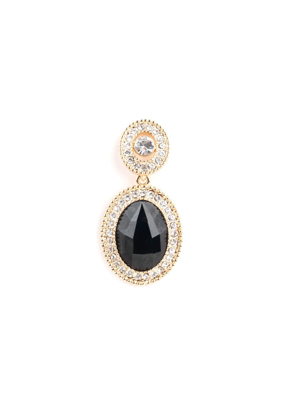 Women's Casima Sapphire Black Gorgeous Earrings - Odette