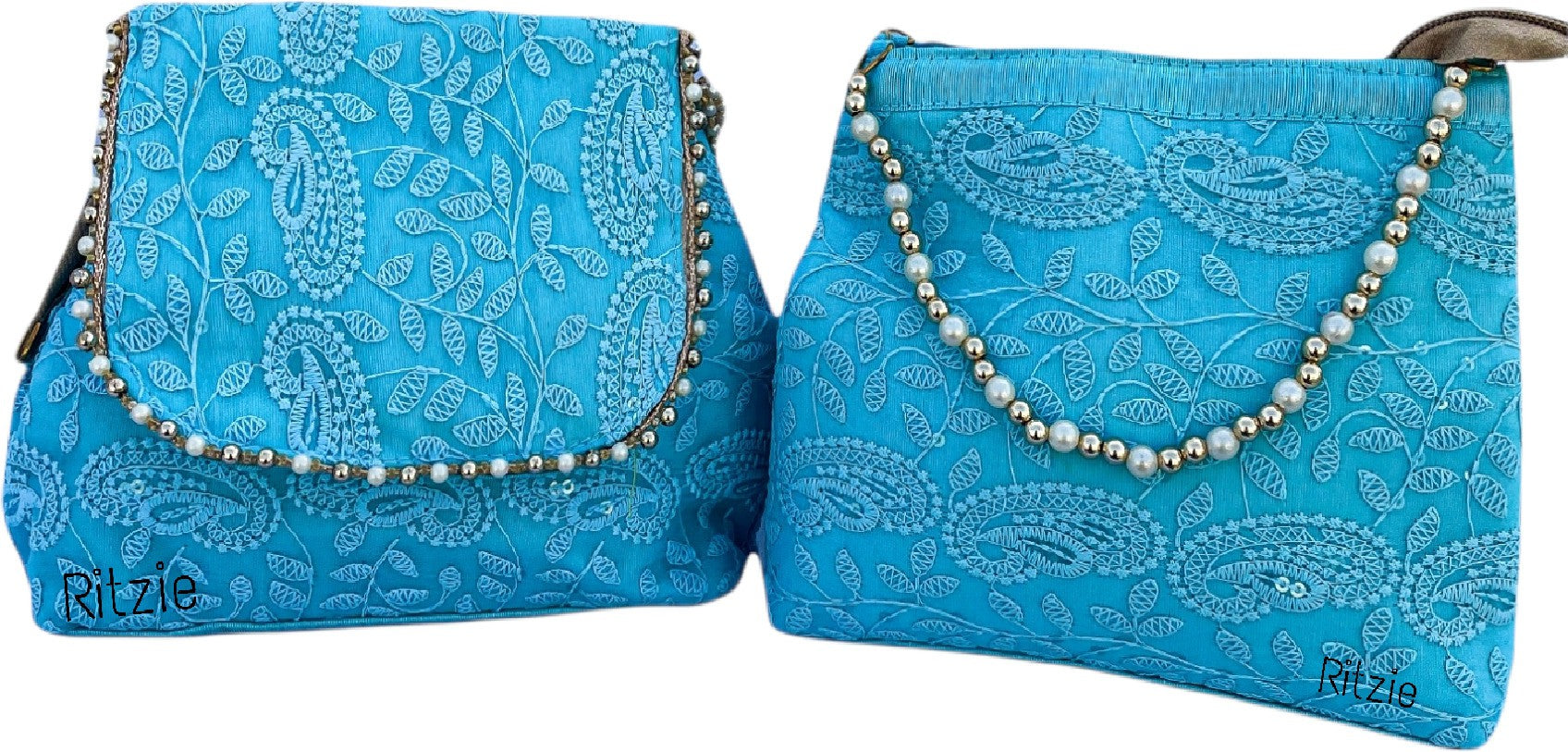 Fancy sling bag for women white moti handle bags for girls latest trendy  ladies shoulder purse