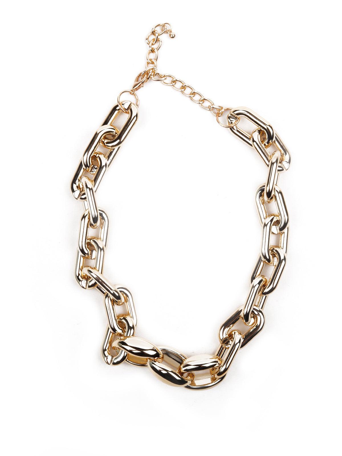 Women's Chunky Chain Gold Tone Necklace - Odette