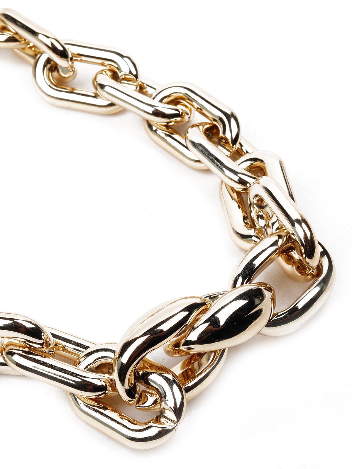 Women's Chunky Chain Gold Tone Necklace - Odette