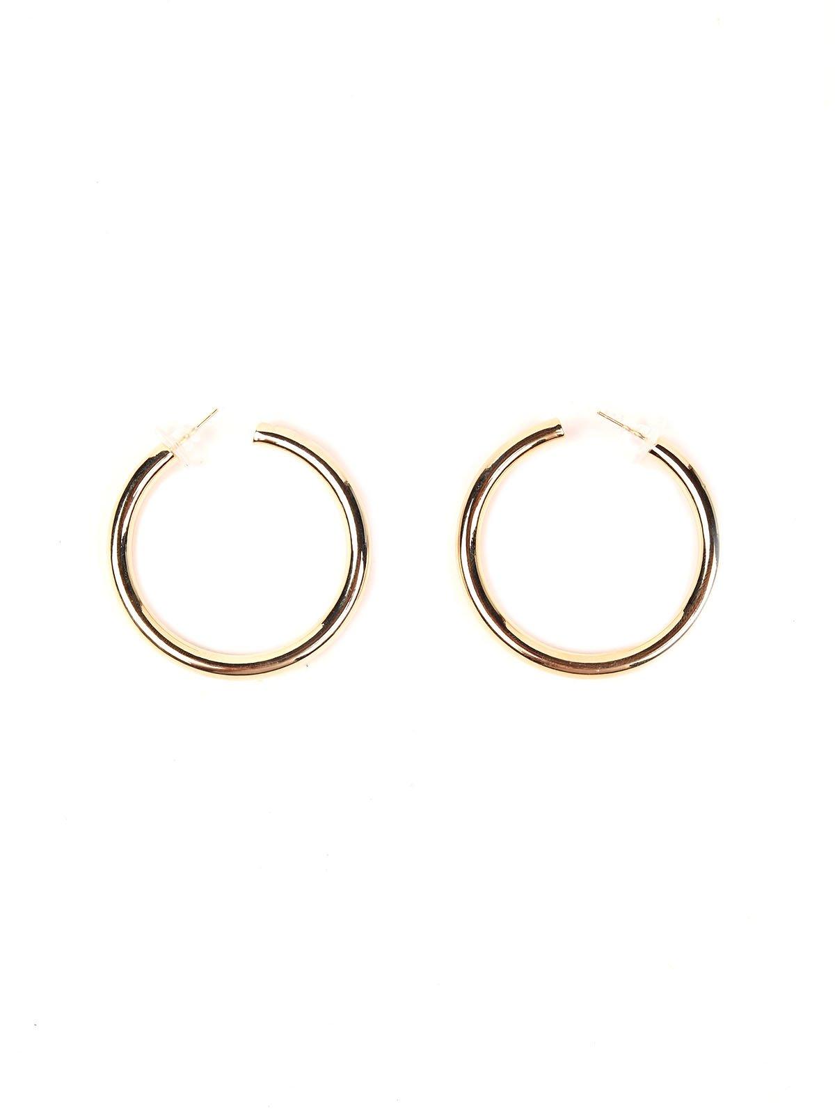 Women's Classic Gold Rounded Hoop Earrings - Odette