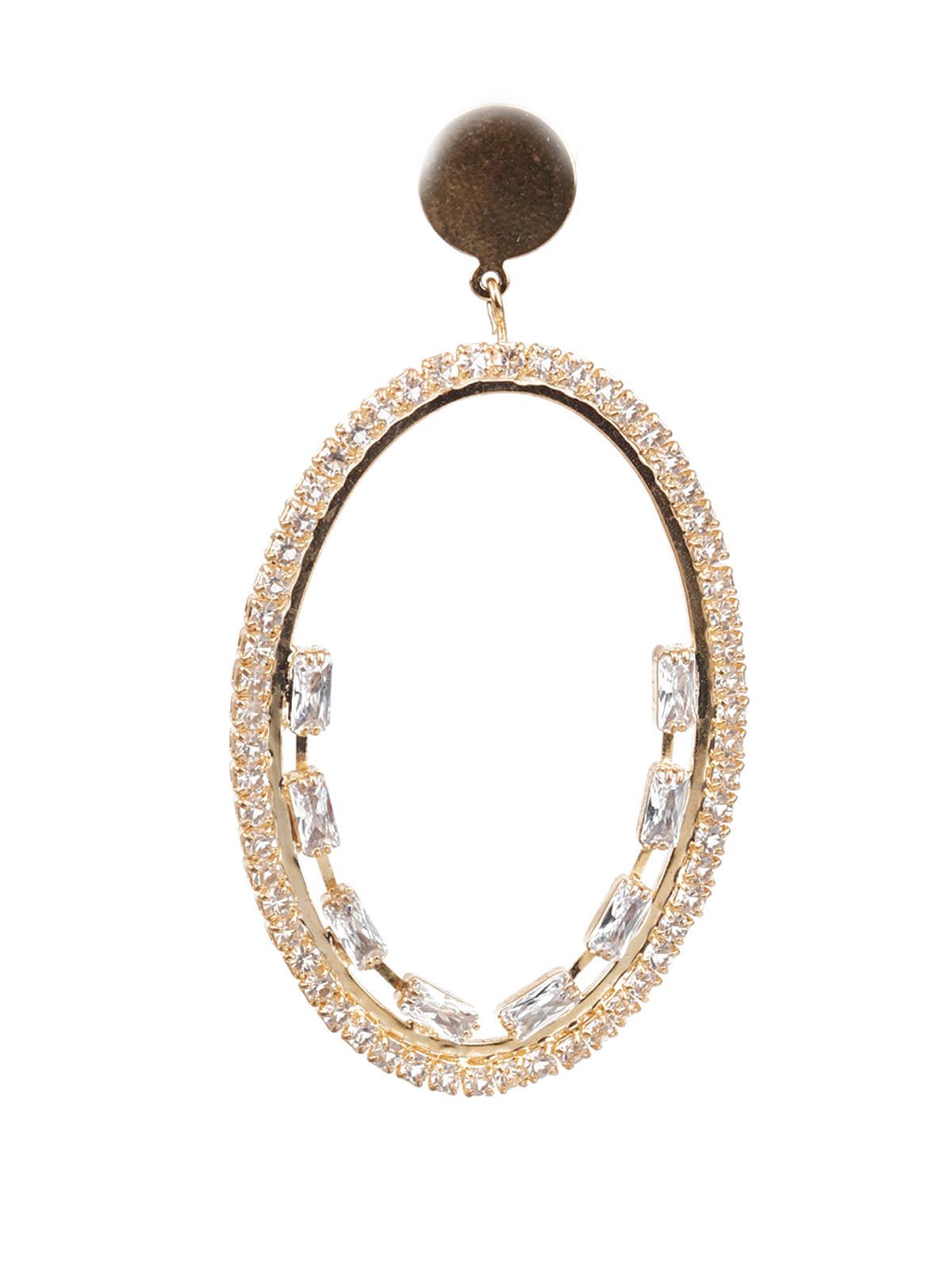 Women's Classy Gold Color Teardrop Earrings - Odette