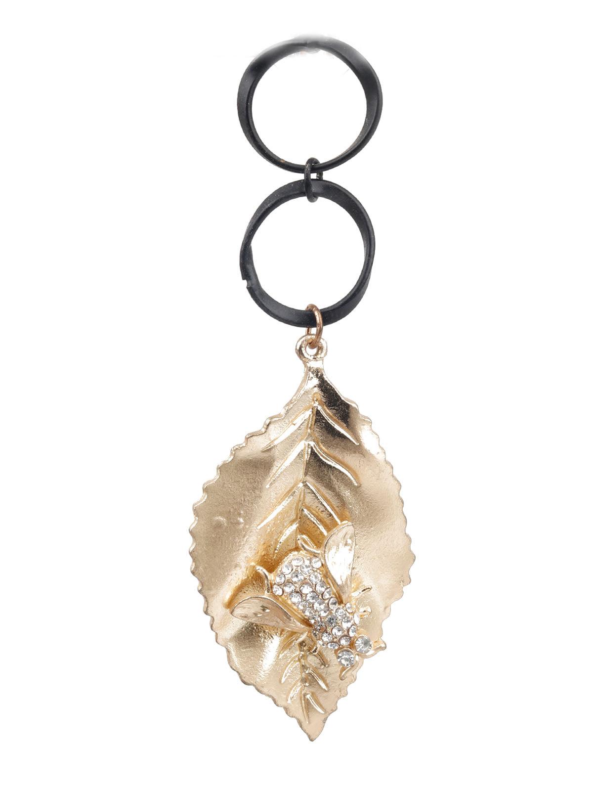 Women's Classy Gold Leaf Dangle Earrings - Odette