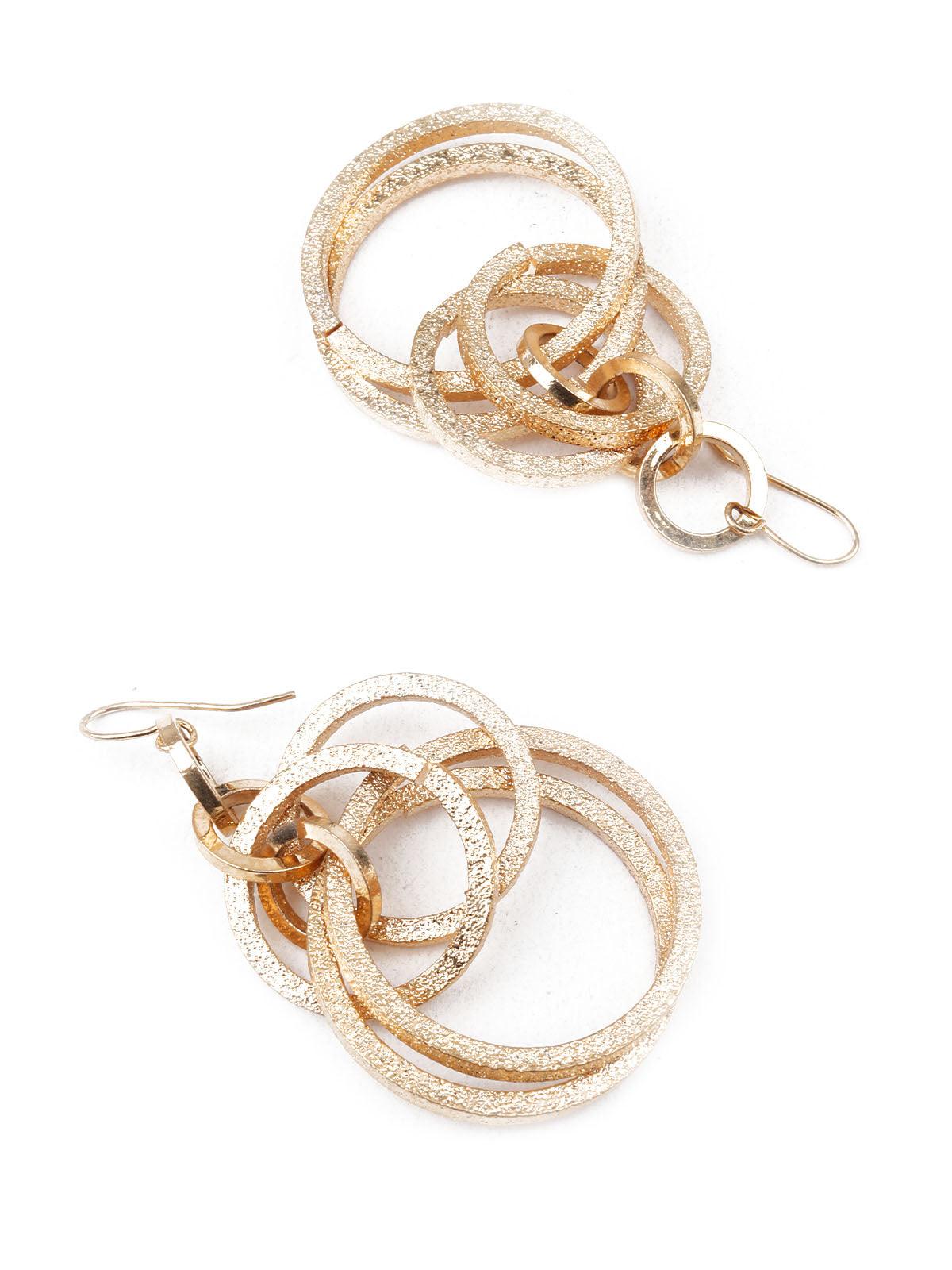 Women's Sunshine Gold Hoops Earrings - Odette