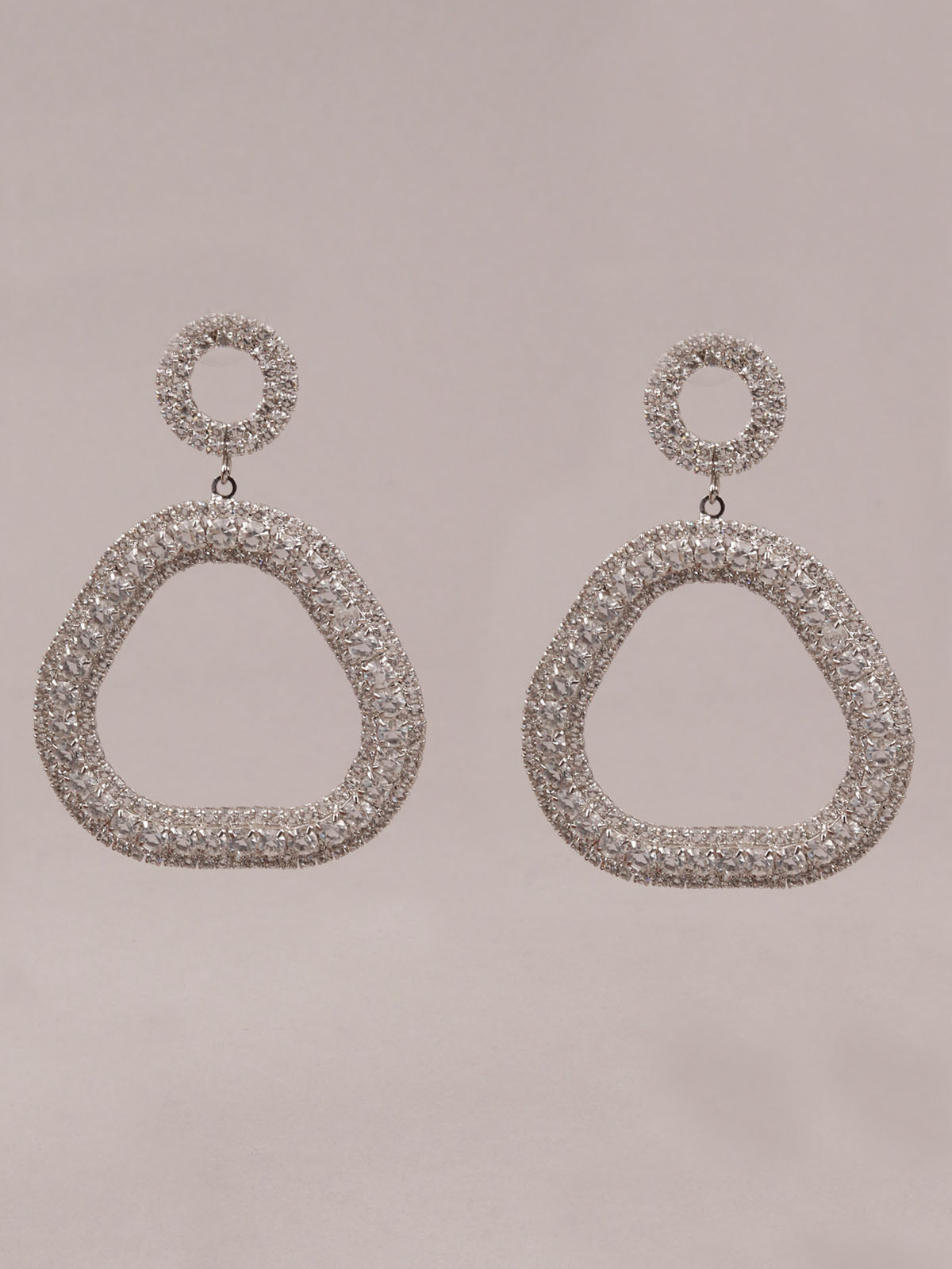 Women's White Dangle Earrings - Odette