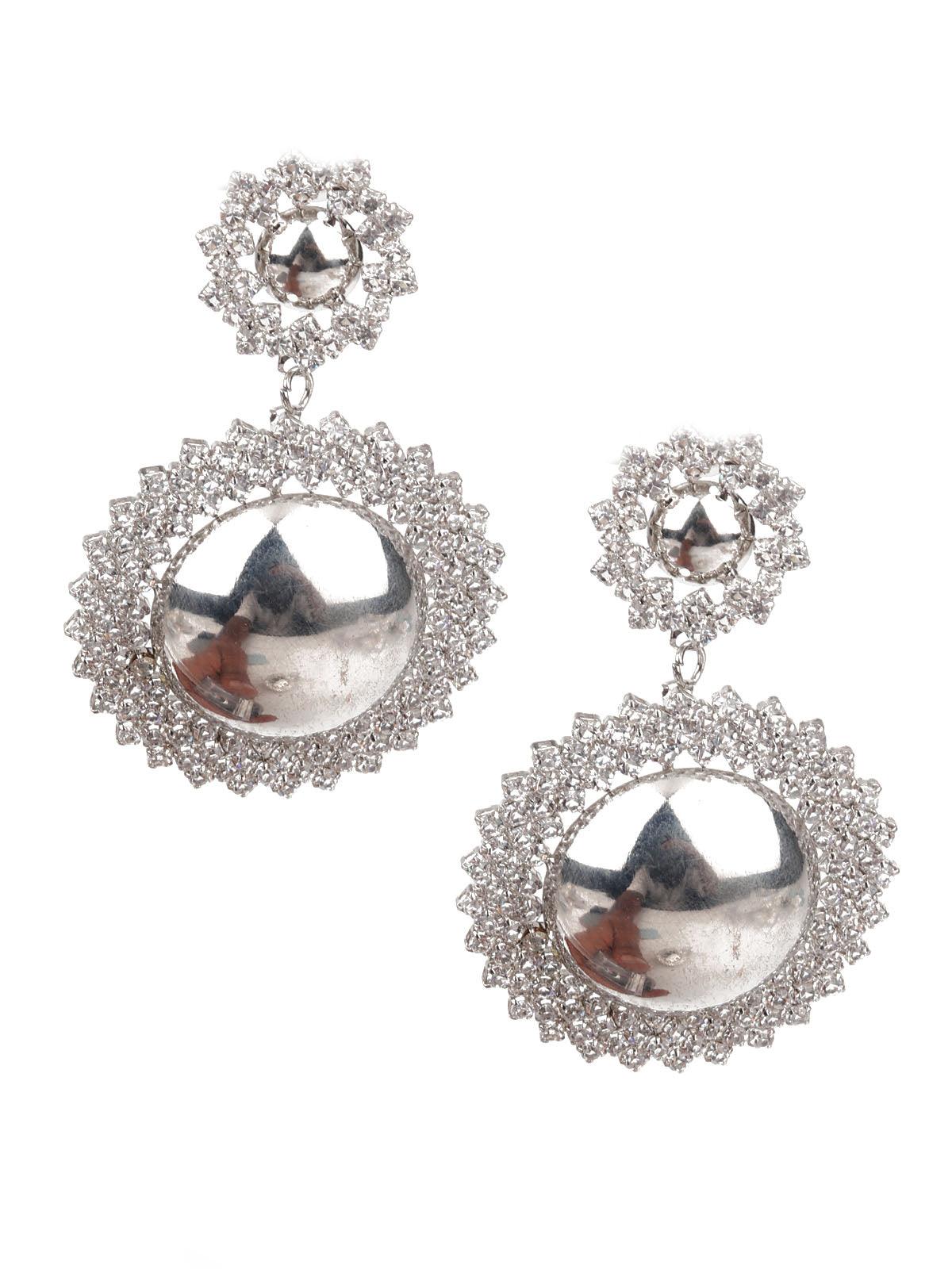 Women's Sunshine Silver Color Dangle Earrings - Odette